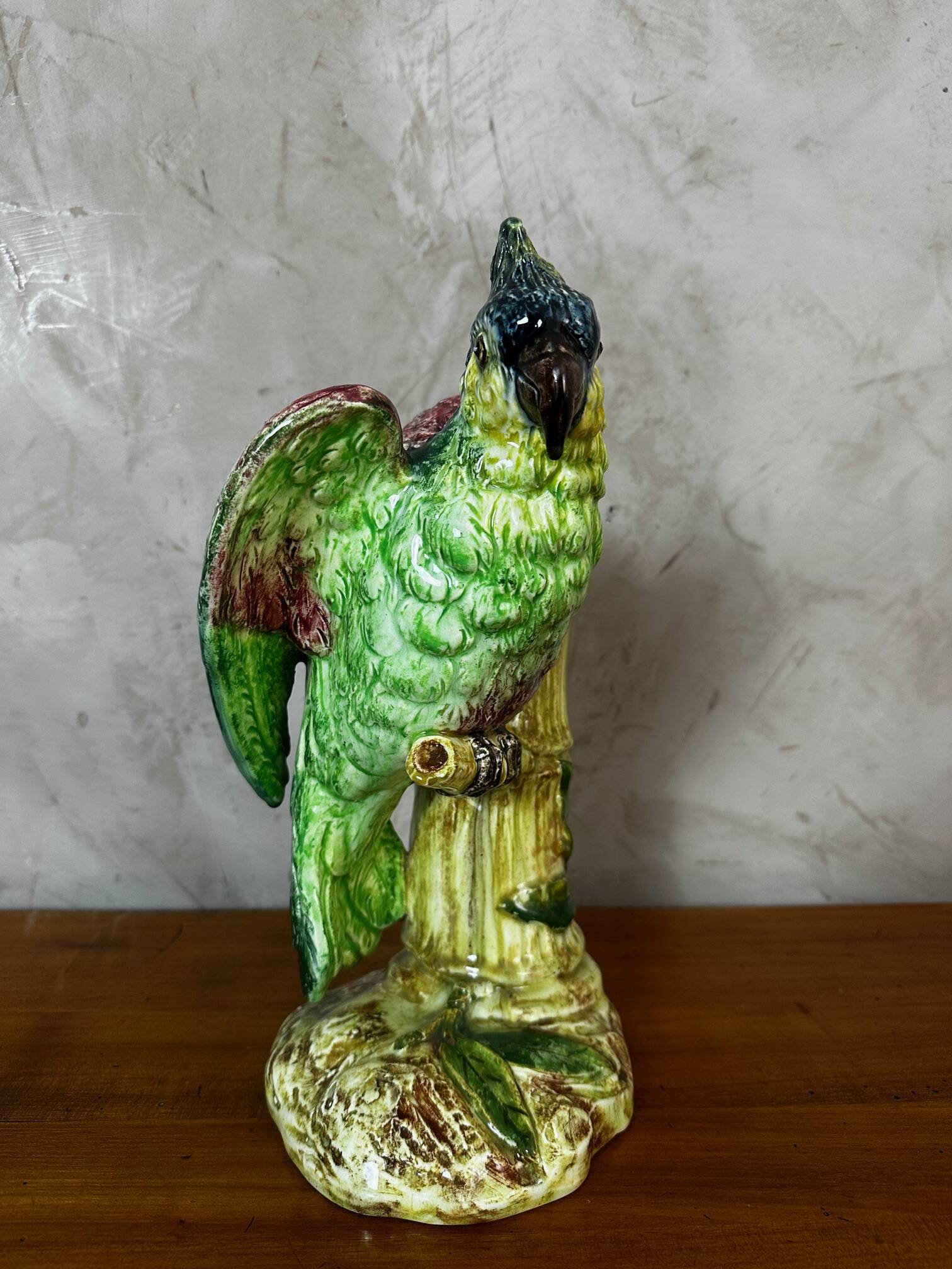 Ceramic parrot