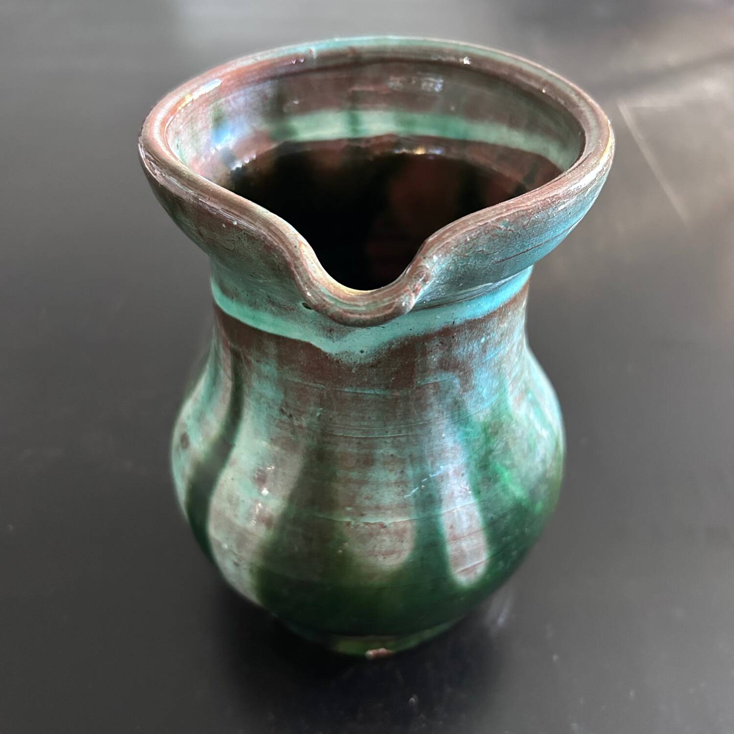 Pottery pitcher from Meyssac in Limousin