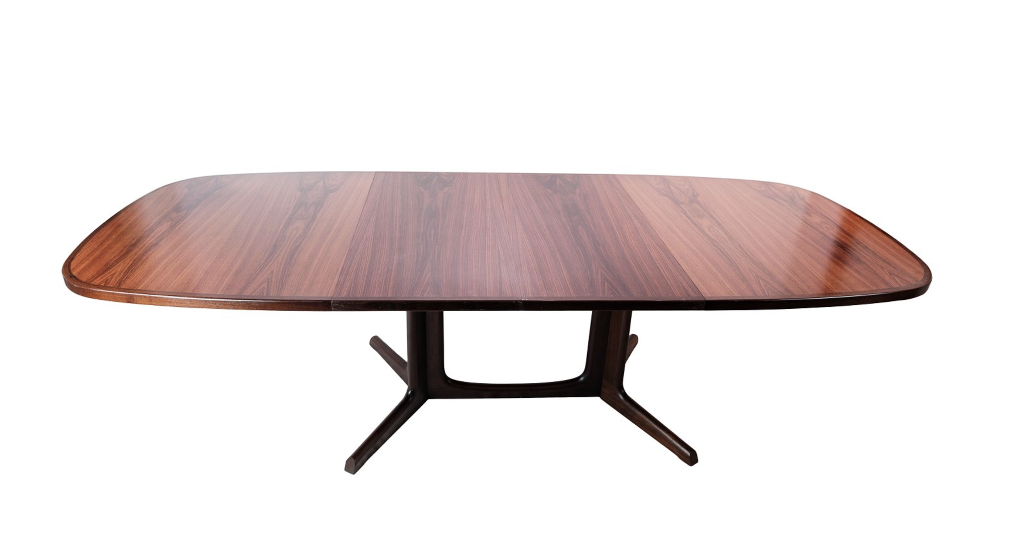 Dining table in rosewood with extensions of Danish design by Gudme Furniture, 1960s
