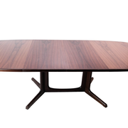 Dining table in rosewood with extensions of Danish design by Gudme Furniture, 1960s