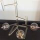 Vintage blown glass oil lamp