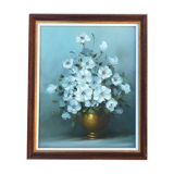 Gouache on canvas signed C Nichols