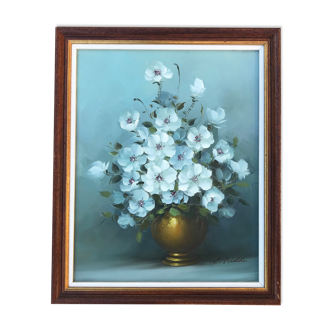 Gouache on canvas signed C Nichols