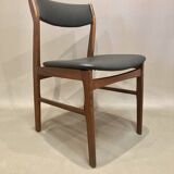 Set of 4 "Scandinavian design" chairs 1950