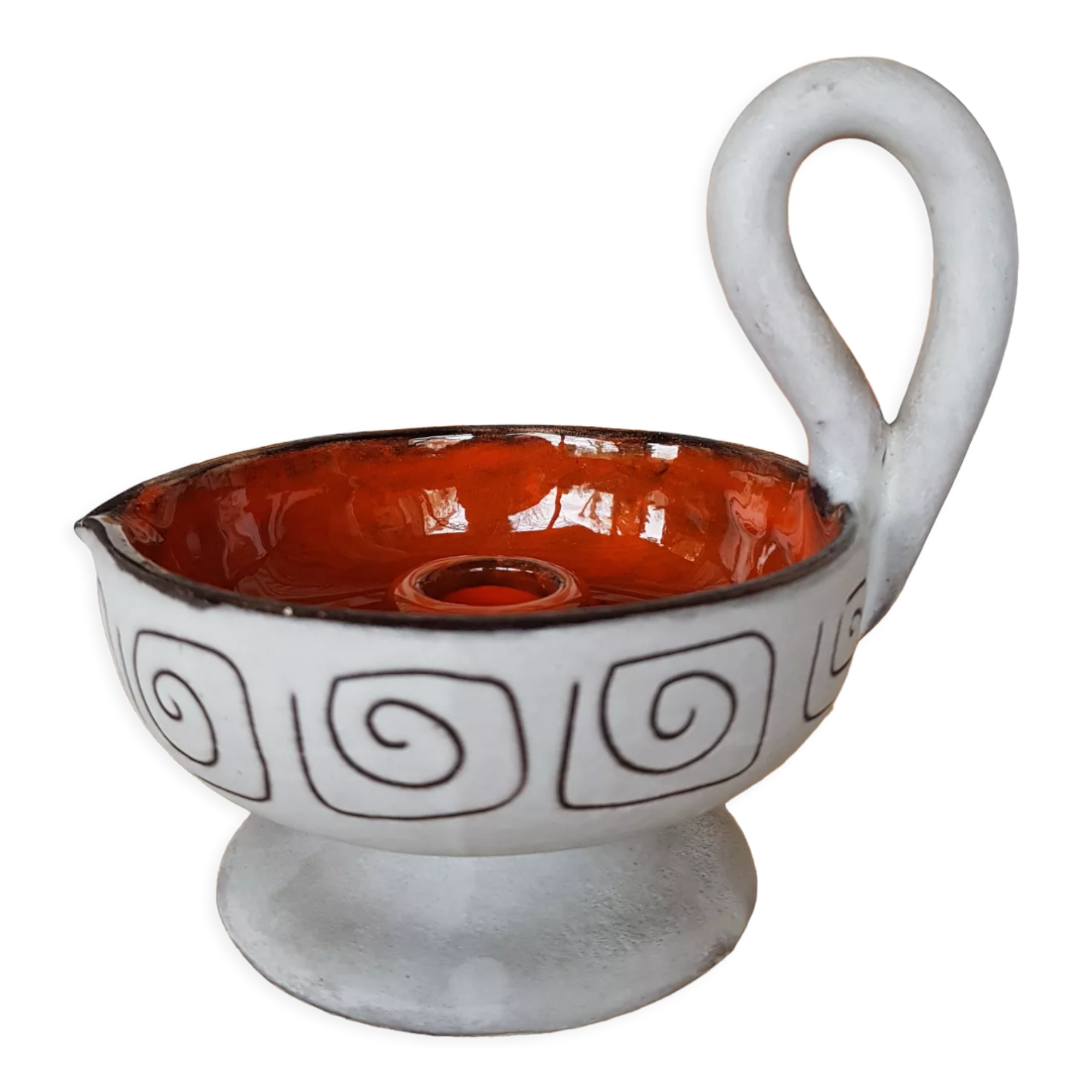 Cellar rat candleholder Vallauris Alain Maunier 1970