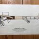 Old aviation poster bleriot ix