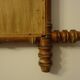 Antique turned wooden mirror in bamboo style, late 19th century A116