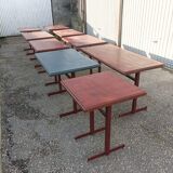 Bistro lot 9 tables and 16 chairs mahieu Jule bry