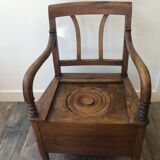 Pierced chair XIX in walnut