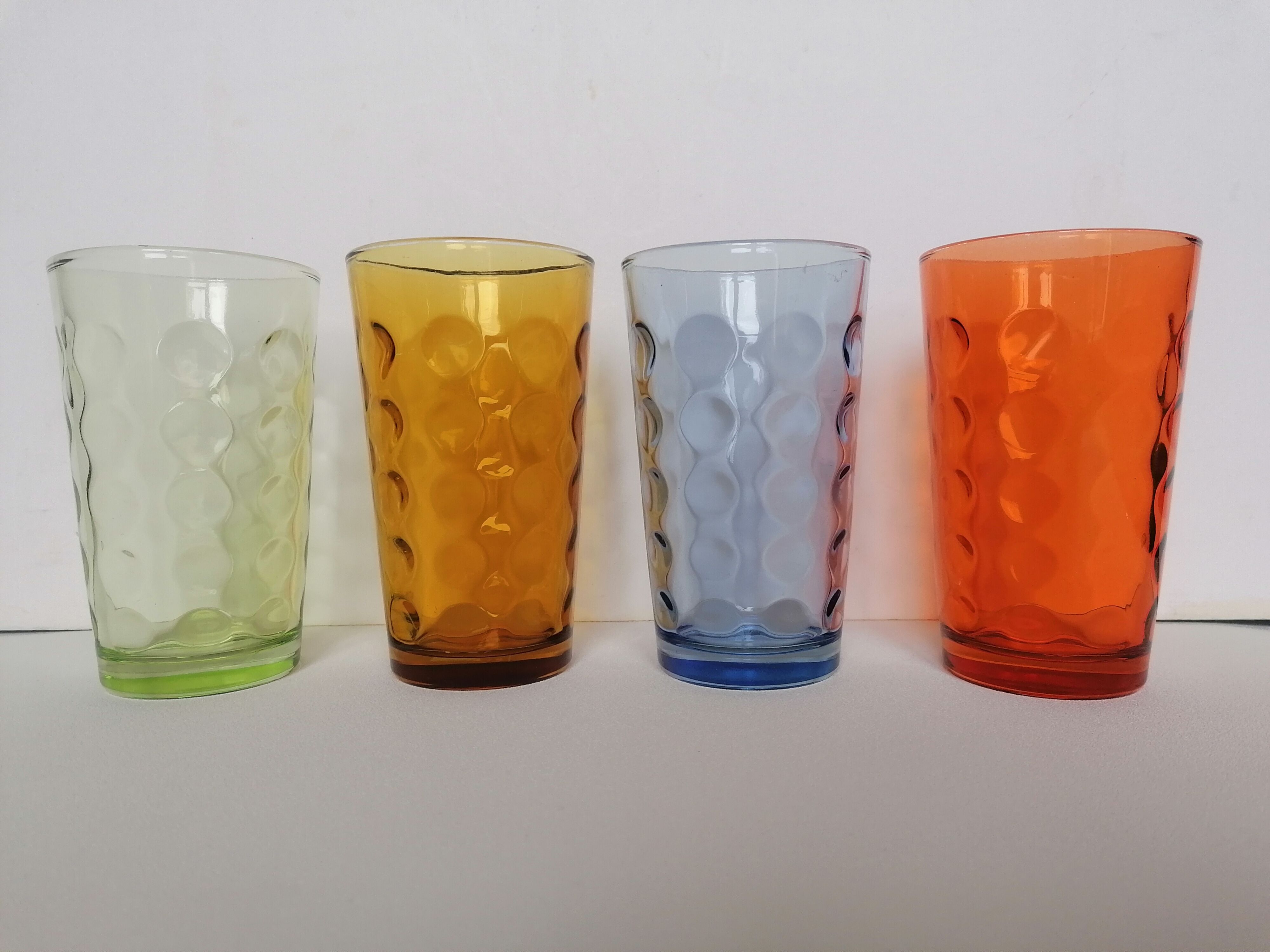 4 vintage glasses 70s