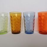 4 vintage glasses 70s