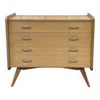 70s oak chest of drawers