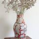 Large Fratelli Fanciullacci Sgraffito Ceramic Vase, Restored Kintsugi-Style