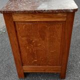 Art Deco chest of drawers marble and oak