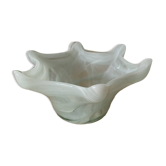 Coupelle / vide-poche vintage en verre d'art soufflé et éti