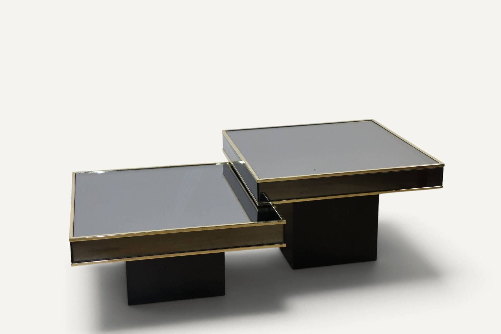 Modular coffee tables edition Cidue, by Willy Rizzo from the 1970s.