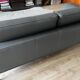 Roche Bobois Réflexion model sofa in taupe leather, 2.5 seats.