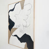 "La danse du ciel", 2022, acrylic on linen canvas, 50x70xcm by atelieragape