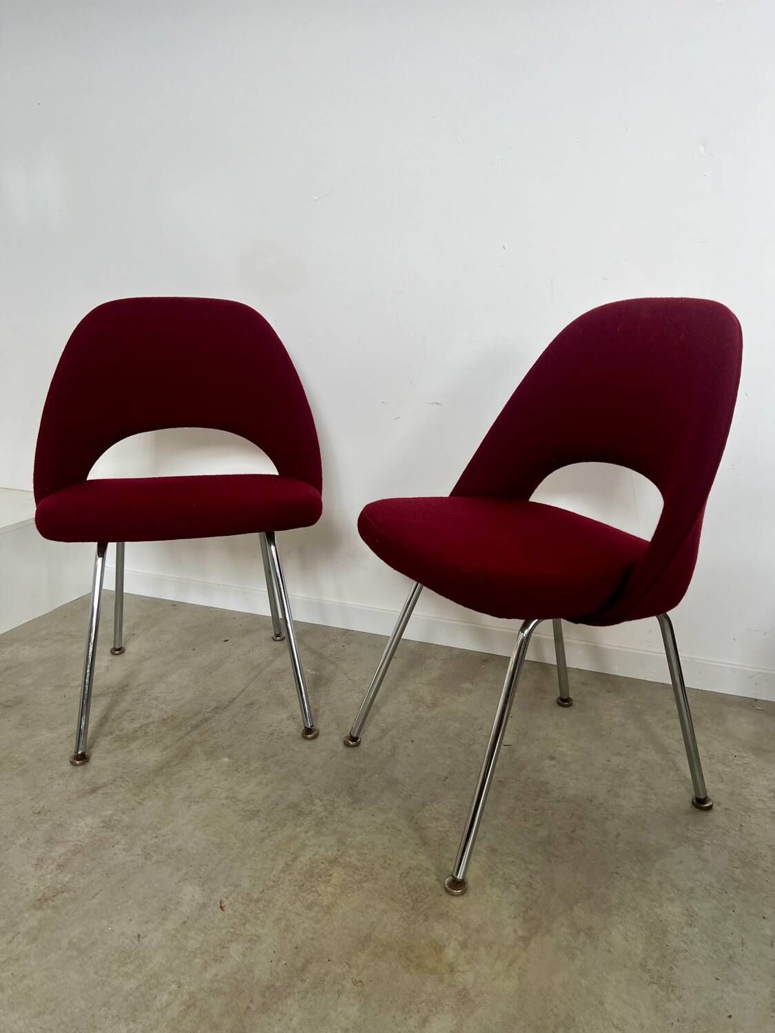 Lot 2 Old conference chairs 72 by Eero Saarinen Knoll International/ Wohnbedarf, 1968