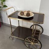 Desserte roulante - Chariot de bar vintage - Style Hollywood Regency