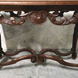 Oak side table – Louis XV style – late 19th century