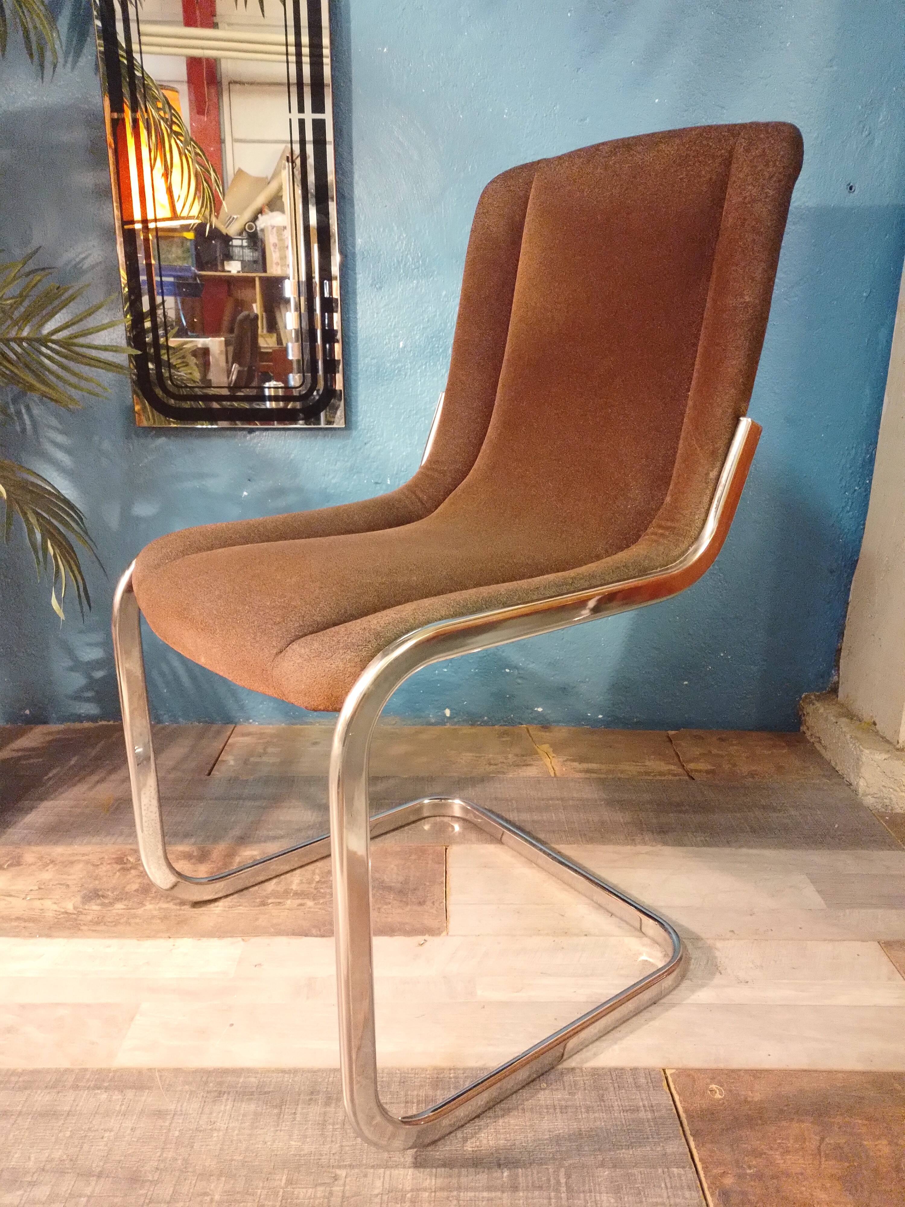 Italian coffee table + 6 chairs 1970s