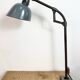 Lampe de table d'atelier en émail gris industriel de Siemens, années 1950