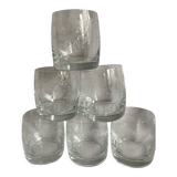 Engraved crystal glasses