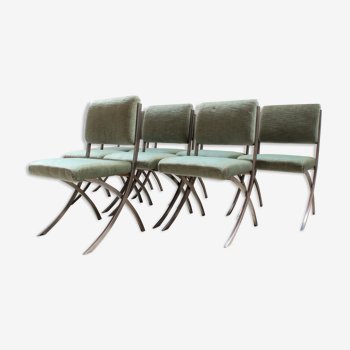 Série de huit chaises vintage Paul Legeard