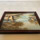Petit tableau paysage huile sur panneau