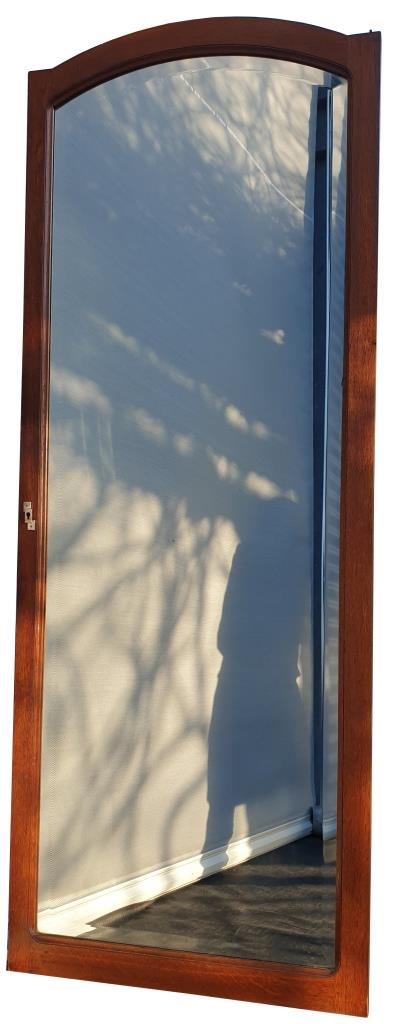 Art Deco door bevelled mirror