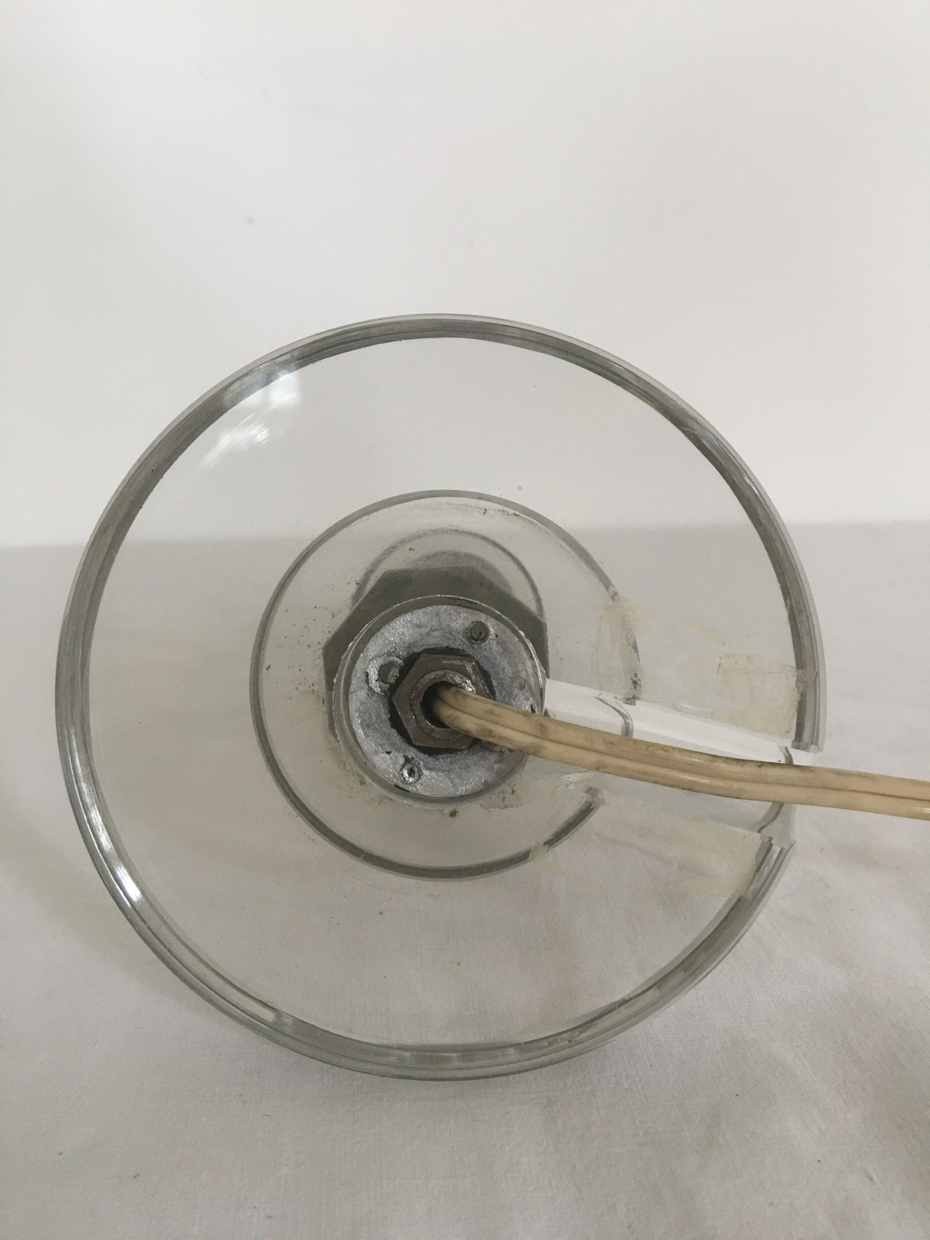 Modernist glass lamp foot 1930-40