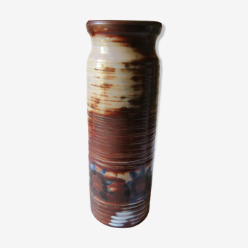 Signed old terracotta vase