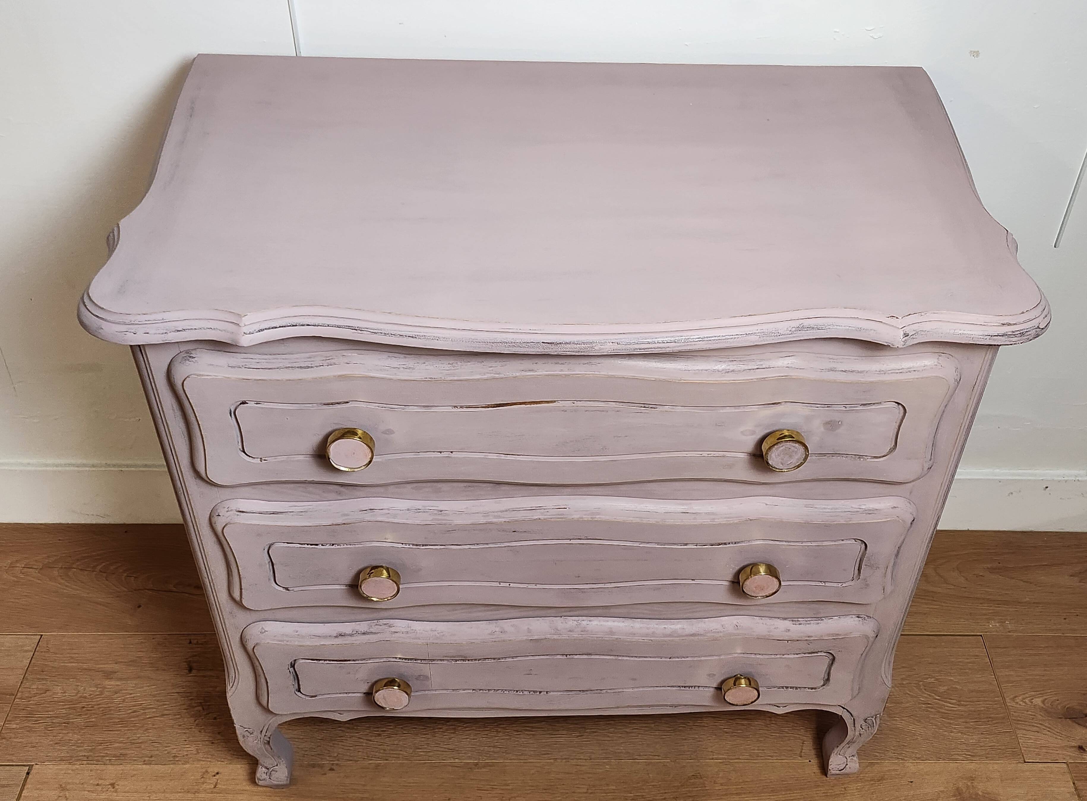 old pink restyled chest of drawers
