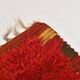 Tapis marocain fait main 100 % laine, rouge et orange, 4 x 11, 128 x 346 cm