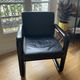 Hombre leather armchair by Burkhard Vogtherr vintage 70s