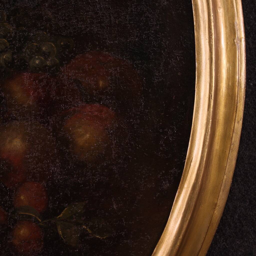 Painting still life oil on canvas from the 18th century
