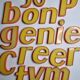 Set of 19 "pop" sign letters, 20 cm