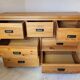 Grande commode 7 tiroirs en pin massif – Style Rustique / Apothicaire