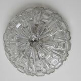 Pair of Space Age ceiling lights in sculpted glass – 1960s design