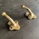 Antique gold-plated brass wall hook
