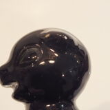 Black and gold ceramic squirrel pot cache from the 50s