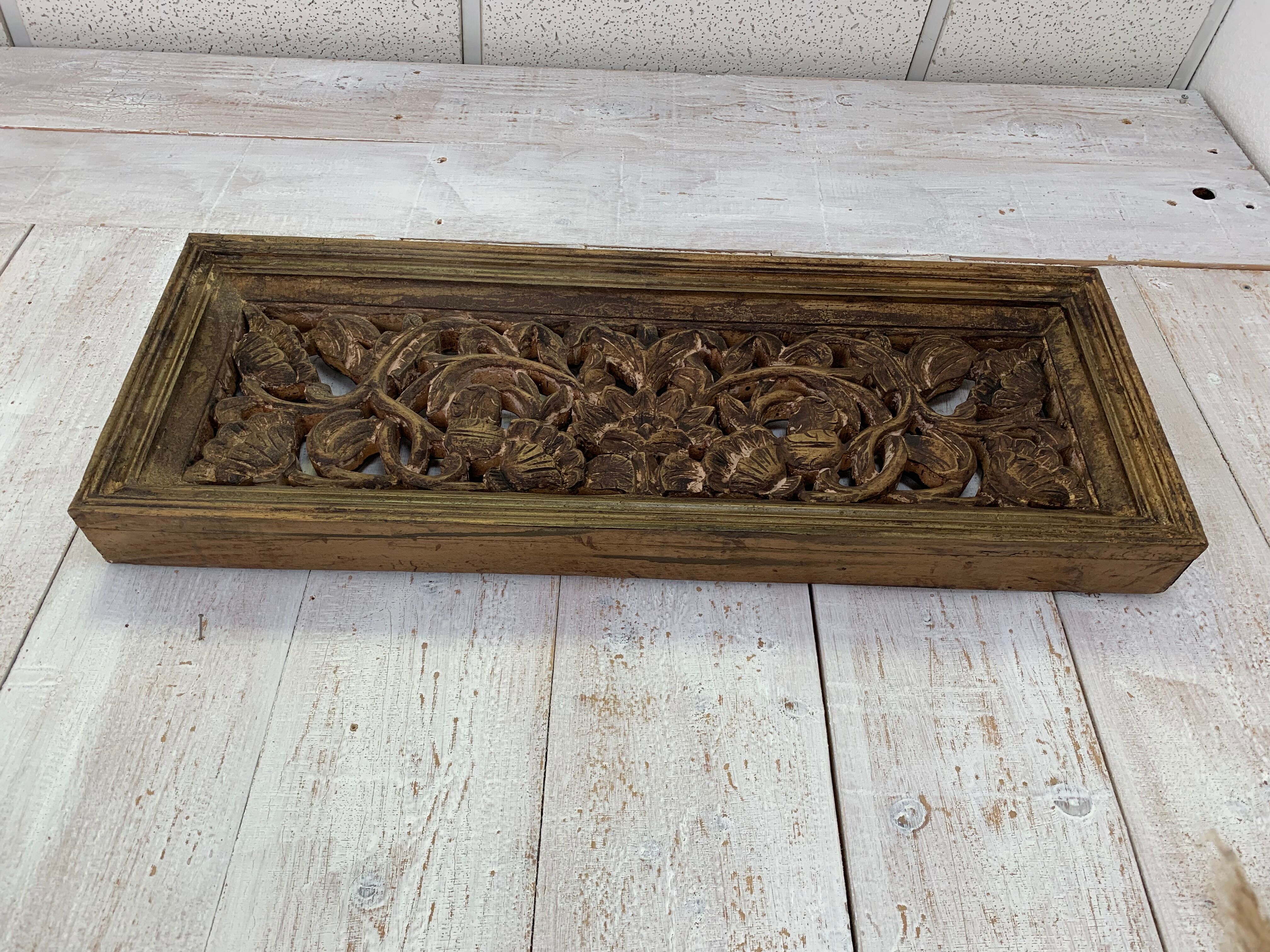 Old gilded wall decoration