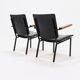 Set of 2 minimalist armchairs dutch design 1960s