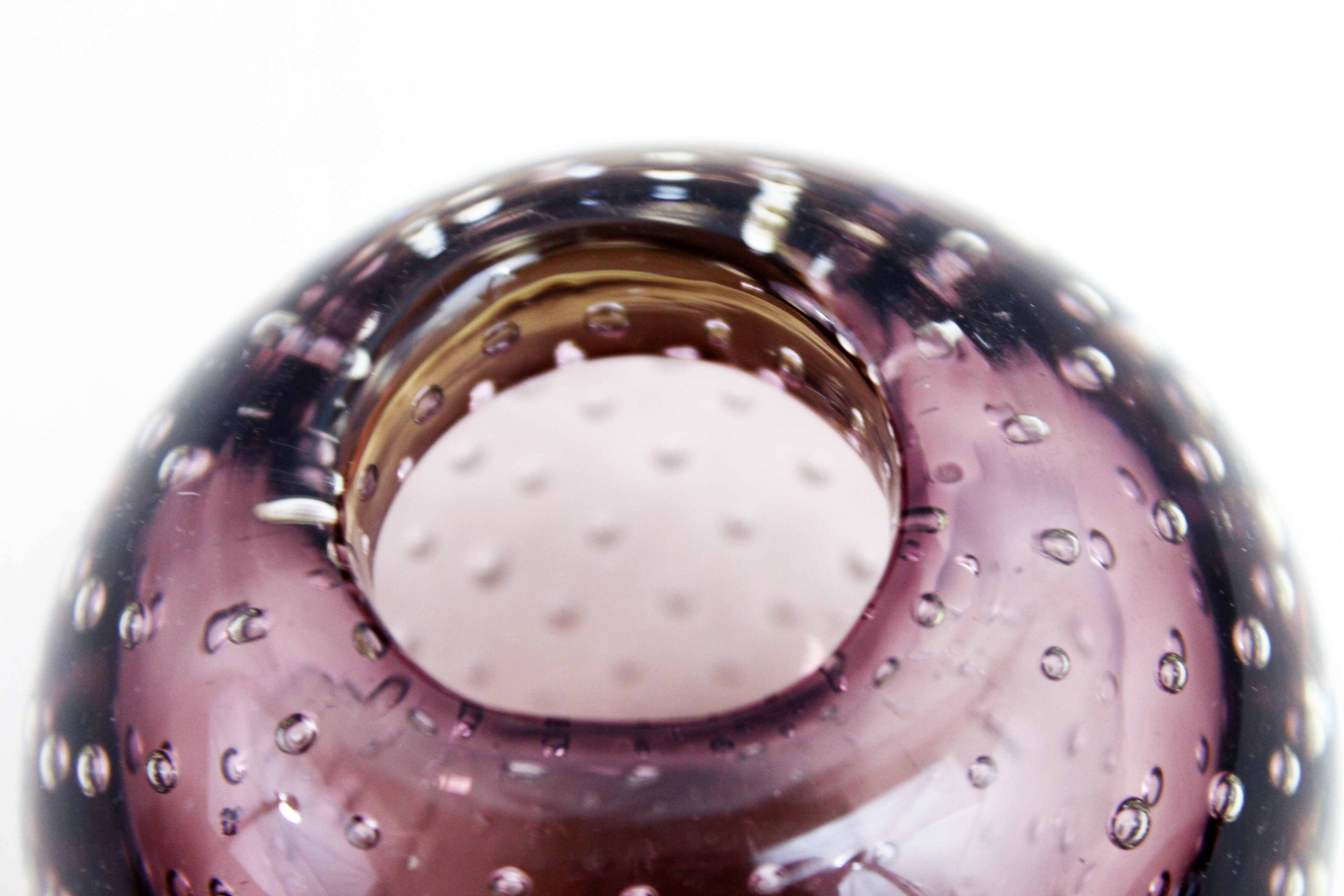 Murano glass candle holder or soliflore