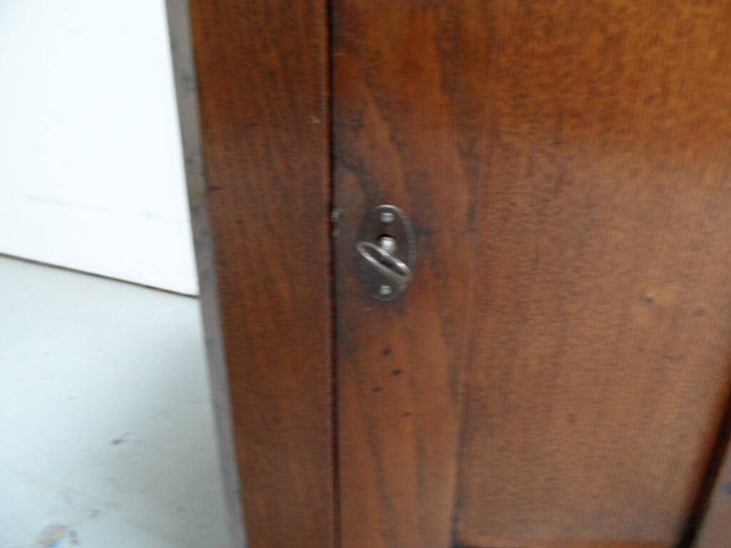 Antique oak one door cabinet