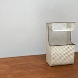 Perforated metal shelf from the mid-century, 1950s.