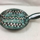 Pan caquelon ceramic Vallauris signed RP Robert Picault vintage year 70