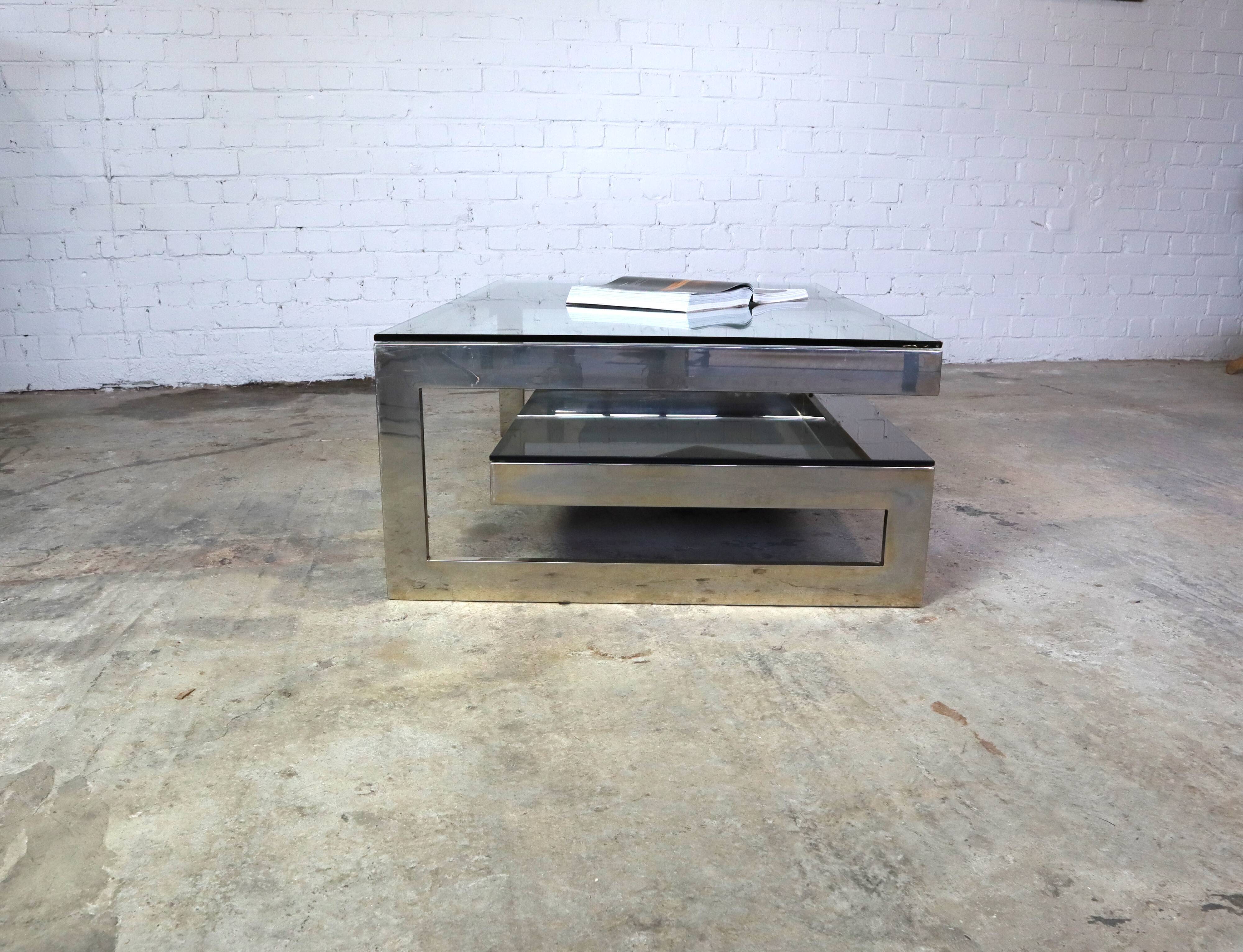 Belgo Chrom G-shape coffee table