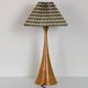 Lampe en bois tourné